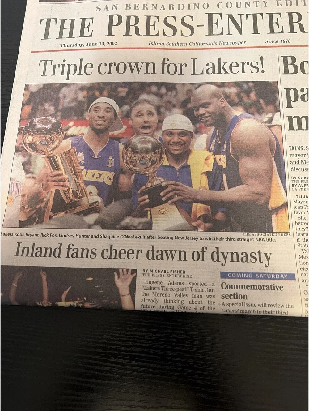 Kobe Bryant LA Lakers USA Today/The Press Enterprise Newspapers